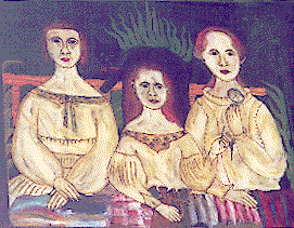 [3 redheaded girls in colonial era dress: 32k]