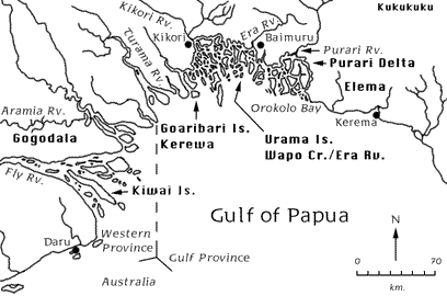 [Map of the Gulf of Papua, PNG: 10k]