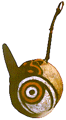 [Gourd trophy head with pointed wood nose: 8k]